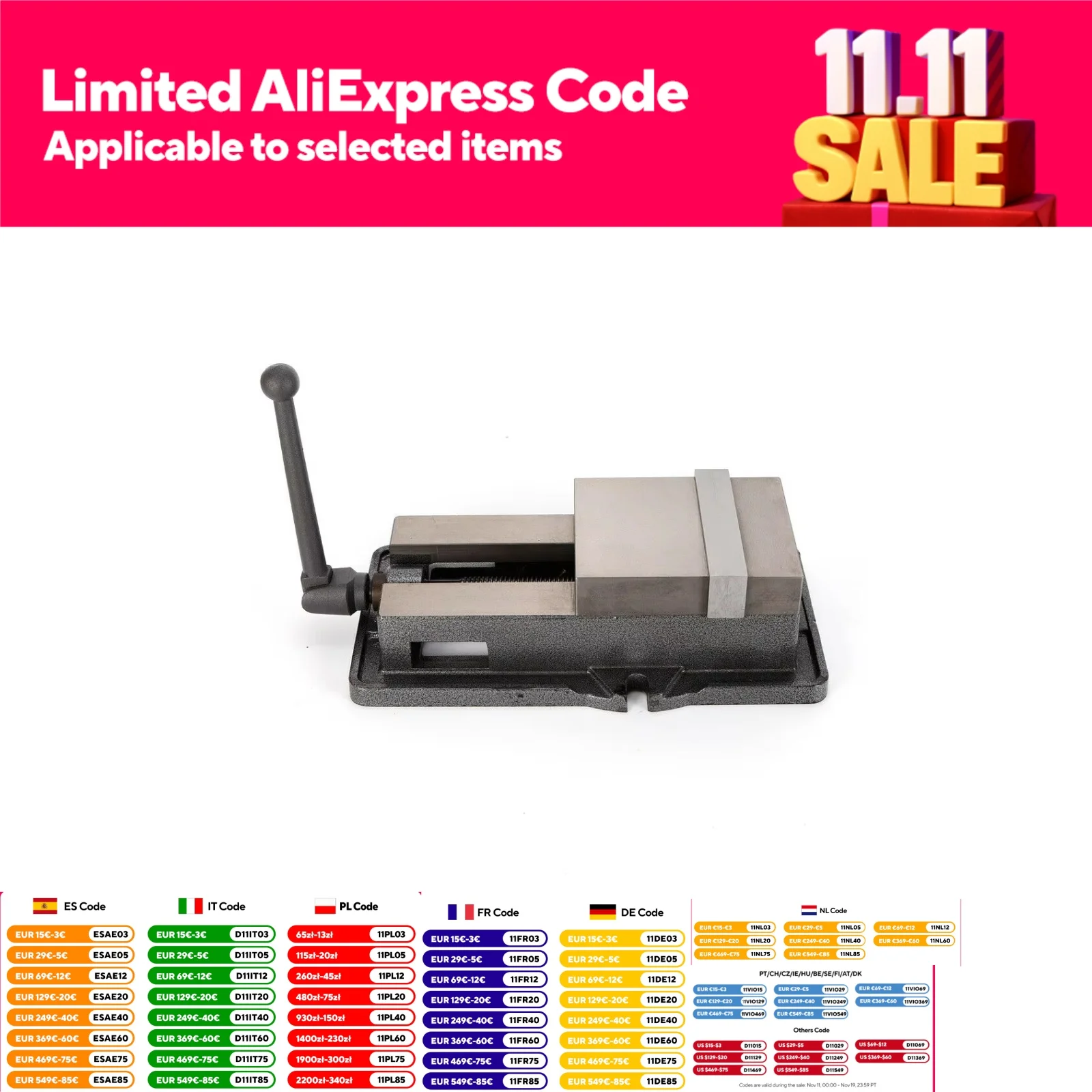 6-Zoll-Tisch-Präzisions-Schraubstock mit Schraubstock, ausziehbares Fräsen, Bohrmaschinenklemme, genaues Schloss Image