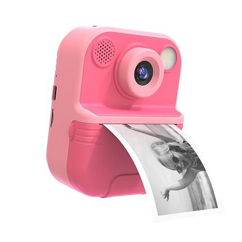Fotocamera Istantanea per Bambini HD 1080P Fotocamera Digitale per Bambini con 3 Rote di Carta Fotografica Regalo di Natale per Bambini