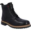 Hunter Cawdor Leder Herren Schwarz Brogues Schuhe