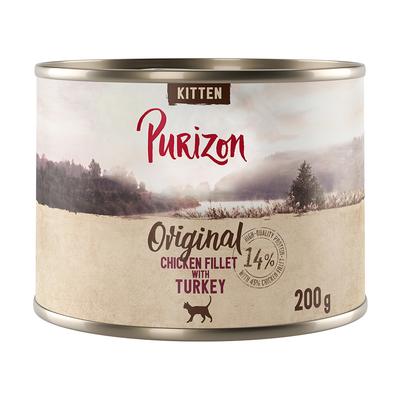 24x 200g Purizon Kitten: Hühnerfilet mit Truthahn getreidefreies Katzen Nassfutter