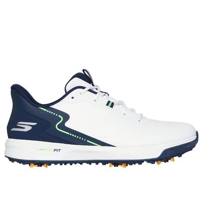 Skechers Men's GO GOLF Elite Vortex - Rival Shoes | Size 11.0 Extra Wide | White/Navy | Synthetic/Textile | Arch Fit
