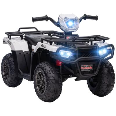 12V Electric Kids Quad ATV with Music, LED Headlights, Comfortable Seat, Safe Speed (2.5mph), for Ages 3-6