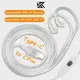 KZ Auricolare Cavi di aggiornamento argento DAC Decodifica digitale Cavo 2PIN Tipo-C Spina con microfono per KZ DQ6 ZAX ZSX ZAR ZVX ZSN PRO ZS10 PRO