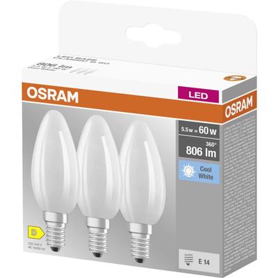 4058075592575 led eek d (a - g) E14 Kerzenform 5.5 w = 60 w Kaltweiß (ø x l) 35 mm x 100 mm 3 Image