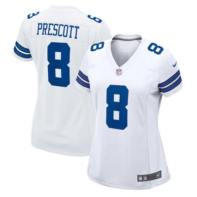 Dallas Cowboys Nike Game Auswärtstrikot - Weiß - Dak Prescott - Damen Image