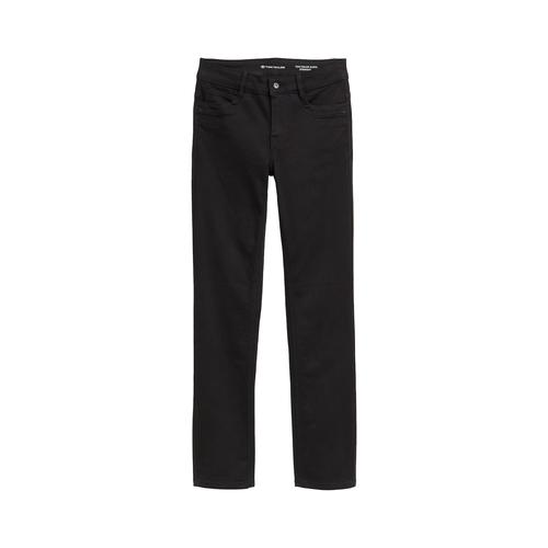 TOM TAILOR Damen Alexa Straight Jeans, schwarz, Uni, Gr. 34/32