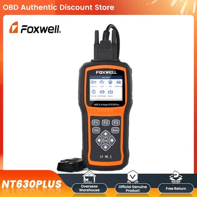 Foxwell NT630 Plus OBD2 Code ReaderABS Bleeding SRS Reset Active Test OBD Diagnosis Scanner Auto Tools Lifetime Free Update