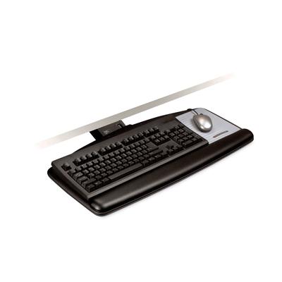 3M AKT170LE Sit/Stand Easy Adjust Keyboard Tray, Standard Platform, 25.5w x 12d, Black