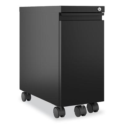 Hirsh Industries Space Solutions 22651 Zip Mobile Pedestal File, 1-Drawer, File, Legal/Letter, Black, 10 x 19.88 x 21.75