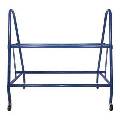 Champion Sports Heavy-Duty Deluxe Ball Cart, Metal, 132 lb Capacity, 17.5 x 38 x 35.75, Blue (CSIBRC12)