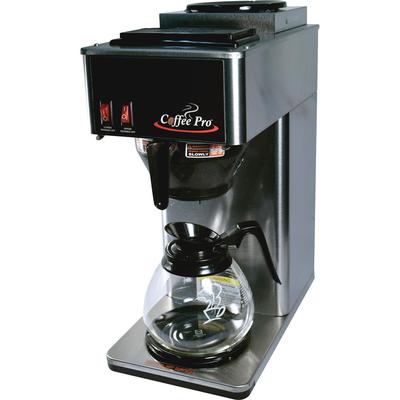 CoffeePro CP2B 2-Burner Coffeemaker, 10 x 12 x 22 3 Prong Cord, Stainless ST