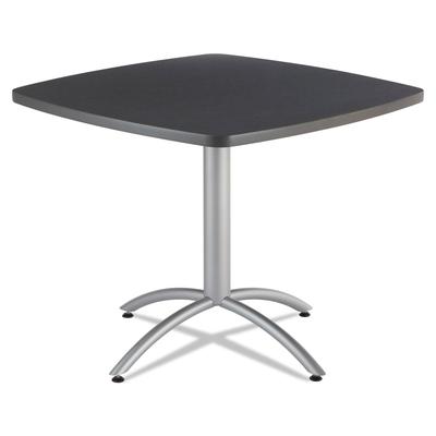 Iceberg 65618 CaféWorks Table, 36w x 36d x 30h, Graphite Granite/Silver
