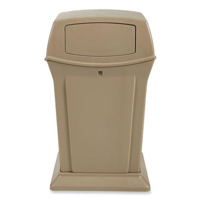 Rubbermaid FG917188BEIG Ranger Fire-Safe Container, 45 gal, Structural Foam, Beige RCP9171-88BEI