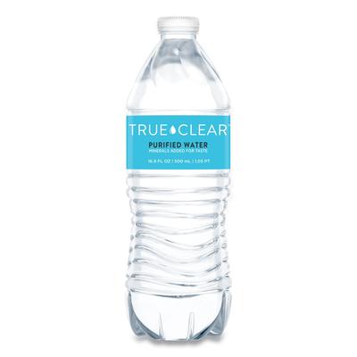 True Clear® TRC05L24PLT Purified Bottled Water, 16.9 oz Bottle, 24 Bottles/Carton, 84 Cartons/Pallet - 1 Pallet