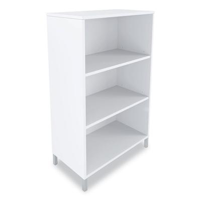 Union & Scale™ 24398963 Essentials Laminate Bookcase, Three-Shelf, 28 x 15 x 45.6, White