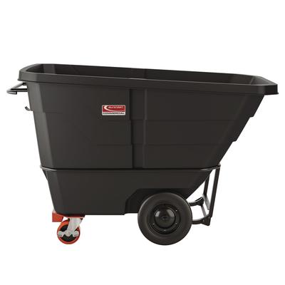 Suncast Commercial Heavy Duty Tilt Truck, 1 cu yd, Plastic, Black/Red (SUARMTTHD100)