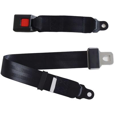Jeffergarden - 2PCS Sicherheitsgurt 2 Punkt bequem schwarz verstellbarer Sitz sicherer Gurt Image