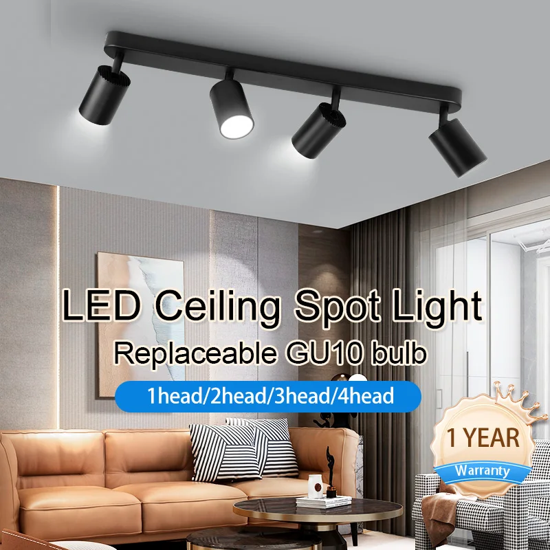 Gu10 Spot LED Schienen leuchte 110V 220V Decken leuchte für Wohnkultur Küche Schlafzimmer Scheinwerfer LED Decken leuchte
