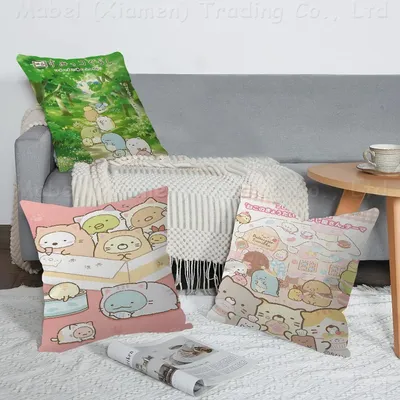 Japan Anime Sumikko Gurashi Kissen Geschenk Home Office Dekoration Kissen Schlafzimmer Sofa Auto Kissenbezug Kissen Fall Image