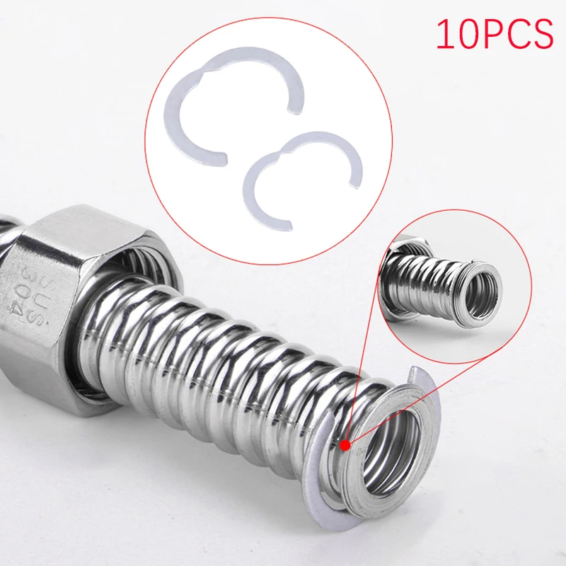 10pc solar edelstahl dn16 dn20 dn25 dn32 solar wellrohr spezielle circlip solar teile wellrohr segment ringe