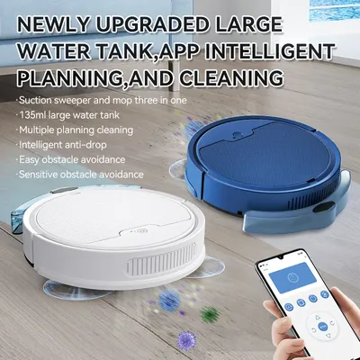 2024 neue 3 In 1 Kehren und Staubsaugen Drahtlose Staubsauger Smart Kehren Roboter Hause Kehrmaschine Kehren Roboter Für Hause Image