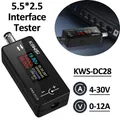 DC 4-30V 0-12A TFT HD Voltmetro digitale Misuratore di potenza DC5.5 * 2.5 Tester di interfaccia Tensione Corrente Monitor Rilevatore di capacità della batteria