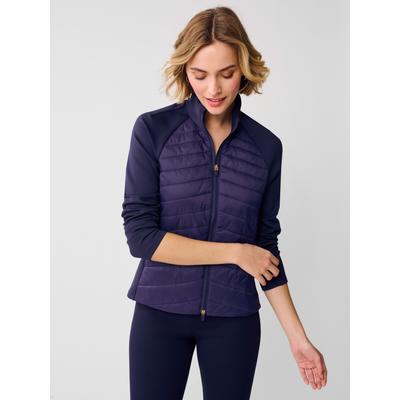 J.McLaughlin Women's Grayer Jacket Winter Navy, Size Small | Spandex