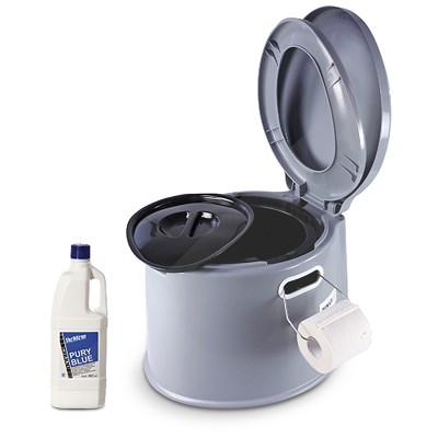 Enva Campingtoilette + 1 l Sanitärflüssigkeit [Hersteller-Nr. 40974580]