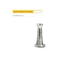 Cono filtro inox n 5 foro grande 2 5 mm 5303 NG per spremipomodoro Reber