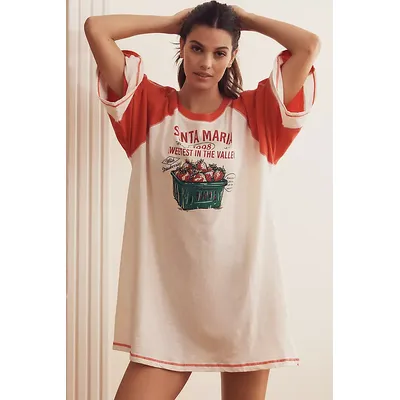 By Anthropologie Oversized Graphic Sleep T-Shirt