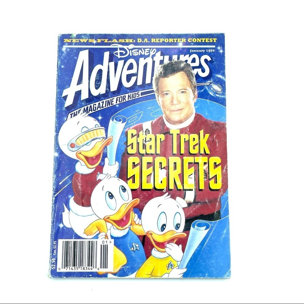 Disney Accents | Disney Adventures Small Magazine Star Trek Secrets | Color: Blue/White | Size: Os