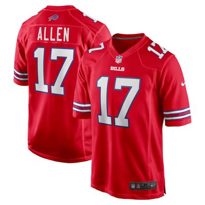Buffalo Bills Nike Game Sekundär Ausweichtrikot - Rot - Josh Allen - Herren Image