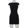 Miss Sixty Damen Kleid, Gr. 34, schwarz, Elasthan, Synthetik, Viskose