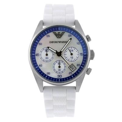 Emporio Armani Herrenuhr Quartz Weiß Blau Image