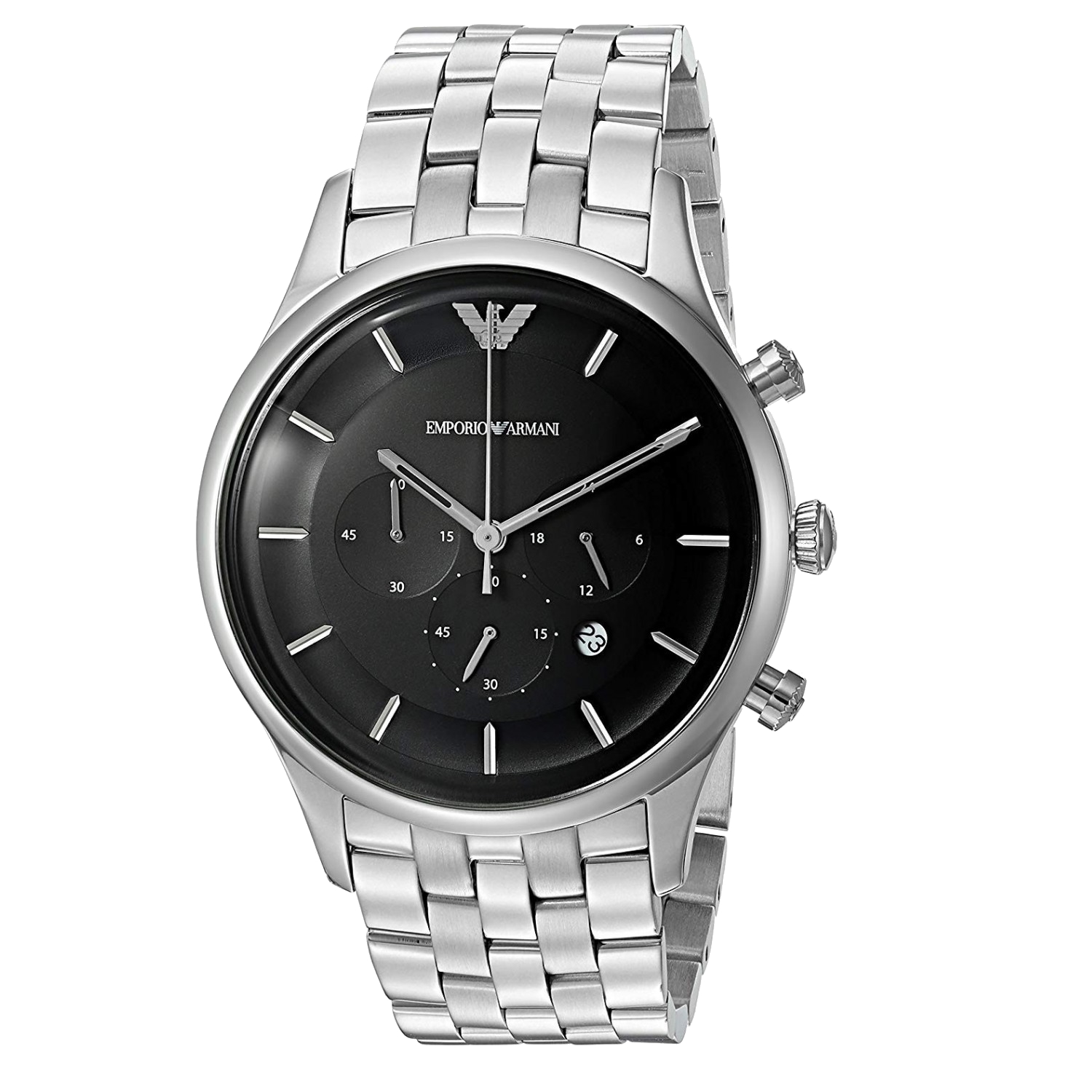 Emporio Armani Herrenuhr Quartz Silber Image