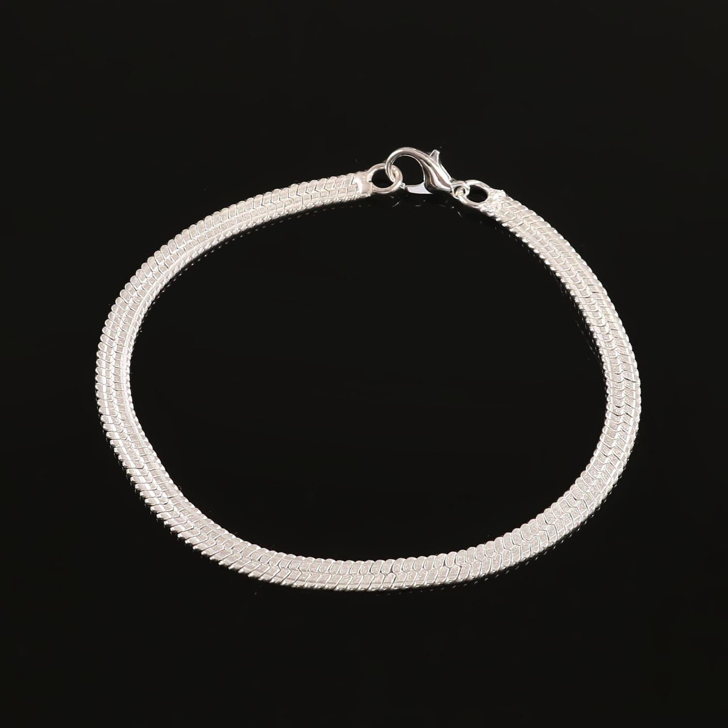Bracciale in argento, argento sterling, bracciali a maglie in argento da donna, bracciali a catena in argento 925, bracciali a catena da donna in arge