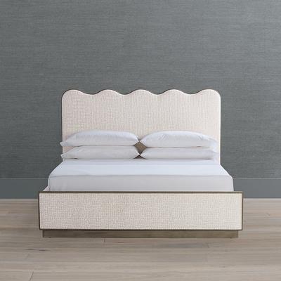 Thea Bed - Caramel Velvet, King - Frontgate