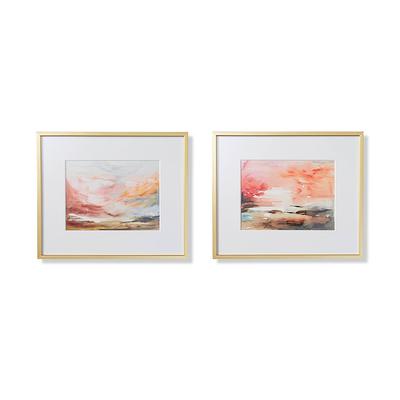 Watercolor Sunrise giclee Prints - Diptych - Frontgate