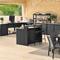 Newport Outdoor Kitchen in Matte Black Aluminum - Corner Cabinet - Frontgate Resort Collection™