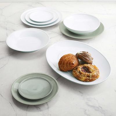 Set of 6 Friso Dinnerware Collection - White, Salad Plate in White - Frontgate