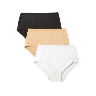 Plus Size Women's Comfort Choice® 3-Pack Comfort Leg Brief by Comfort Choice in Basic Pack (Size 15)