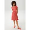 Sommerkleid ANISTON CASUAL, Damen, Gr. 48, N-Gr, rot (dunkelrot, rot, vanille, rosa, weiß), Single Jersey, Obermaterial: 95% Viskose, 5% Elasthan, bedruckt, gemustert, feminin, figurumspielend kniefrei, V-Ausschnitt, Kurzarm, Kleider, mit...
