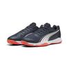 Trainingsschuh PUMA "Eliminate Turbo Handballschuhe Erwachsene", Gr. 45, blau (parisian night weiß glowing rot blau), Obermaterial: Synthetik, Textil; Futter: Textil; Innensohle: Textil; Laufsohle: Gummi, Synthetik, Schuhe