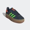 Sneaker ADIDAS ORIGINALS "GAZELLE BOLD", Gr. 41, blau (aurora ink, solar orange, gum5), Leder, Synthetik, sportlich, Schuhe