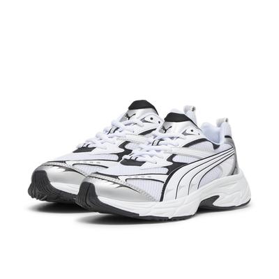 Sneaker PUMA "PUMA Morphic Base Sneakers Erwachsene", Gr. 45, grau (feather gray schwarz), Obermaterial: Textil, Synthet