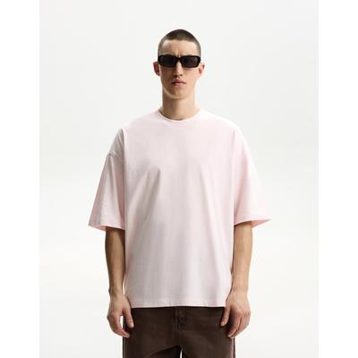 Bershka Oversize Short Sleeve T-Shirt Men M Pink