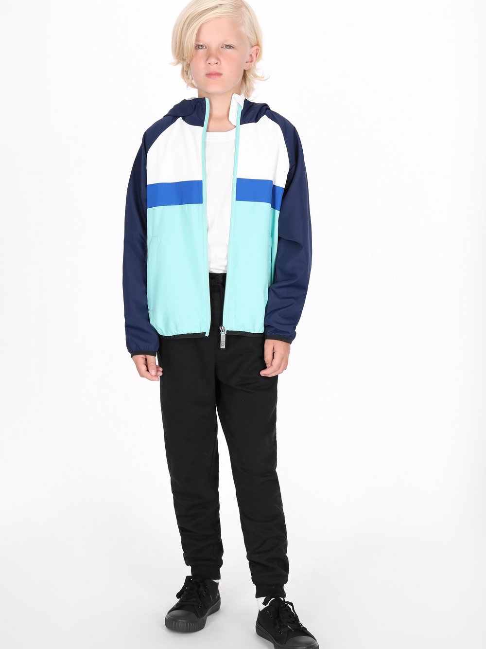 Mo (Kinder) Anorak Jungen türkis, 128 Image