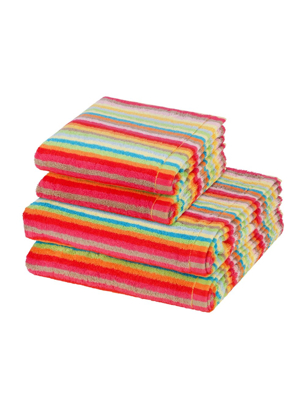 Cawö Handtuchset 2-teilig Damen mehrfarbig, ONE SIZE Image