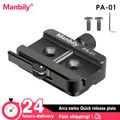 Manbily Morsetto Arca Swiss a sgancio rapido per testa a sfera per treppiede Morsetto a sgancio rapido Supporto adattatore a coda di rondine per treppiede in alluminio