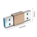 Adattatore connettore USB 3.1 tipo A maschio-maschio 10 Gbps USB 3.0 Adattatore connettore SSD HDD Cavo Extender USB 3.0 Estensione Plu